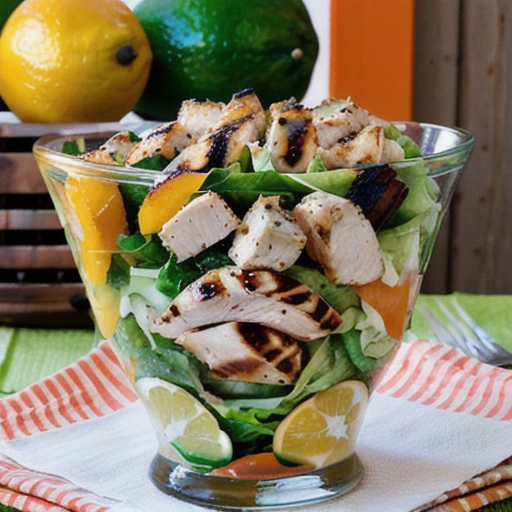 Zesty Ginger Citrus Grilled Chicken Salad recipe
