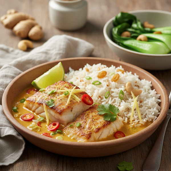 Zesty Ginger Curry Cod recipe