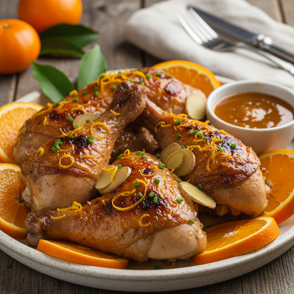 Zesty Ginger Orange Glazed Chicken recipe