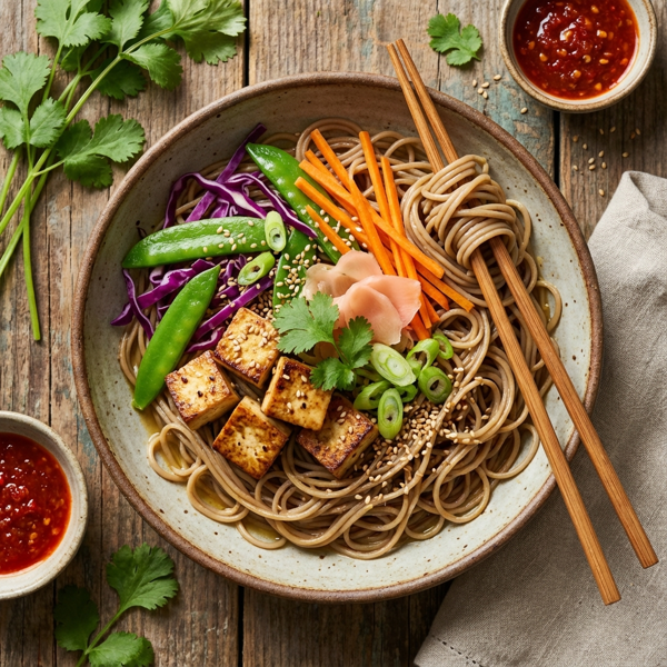Zesty Ginger Soba Noodles recipe
