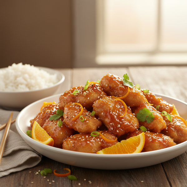 Zesty Glazed Orange Chicken Delight recipe