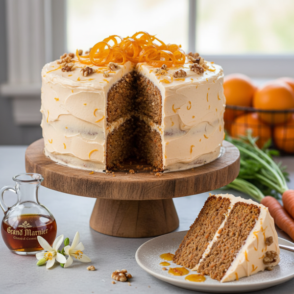 Zesty Grand Marnier Carrot Cake recipe