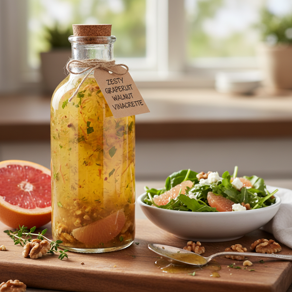 Zesty Grapefruit Walnut Vinaigrette recipe