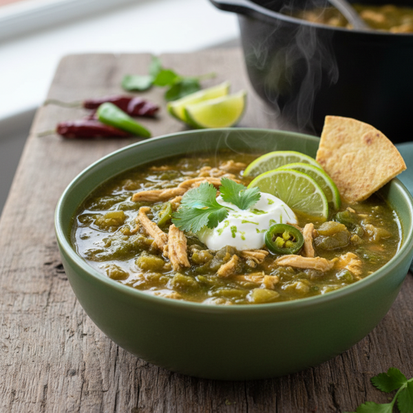 Zesty Green Chicken Chili recipe