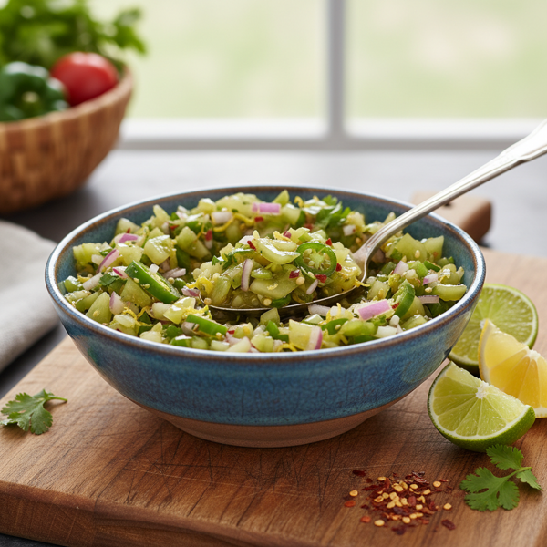 Zesty Green Tomato Relish recipe