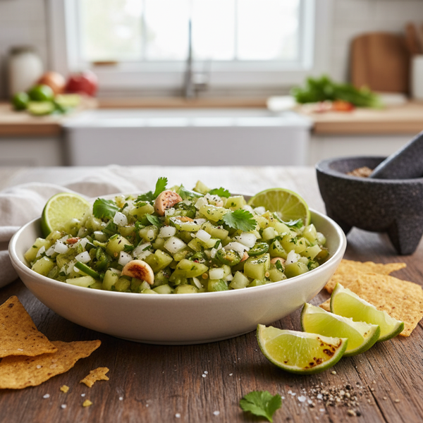 Zesty Green Tomato Salsa Verde recipe