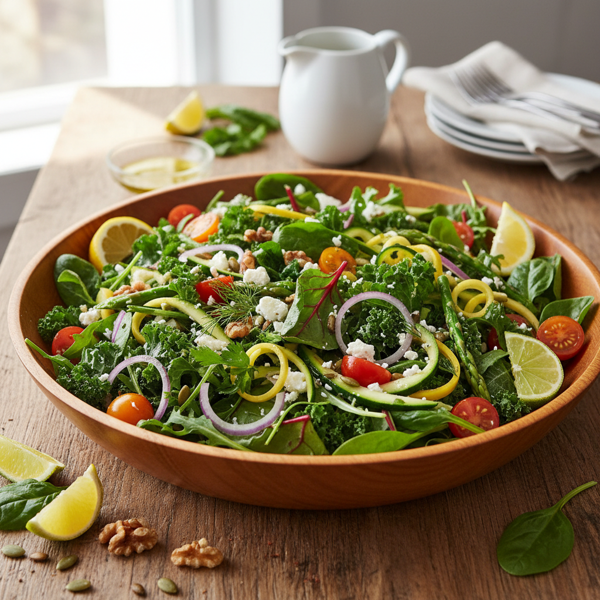 Zesty Greens Medley Salad recipe