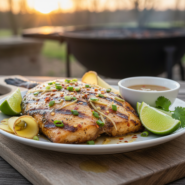 Zesty Grilled Catfish with Ginger Marinade recipe
