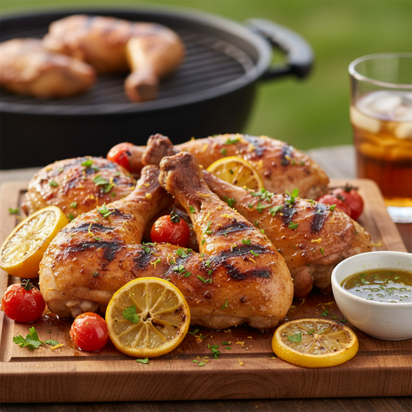 Zesty Grilled Chicken Legs recipe
