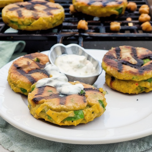Zesty Grilled Chickpea Patties recipe