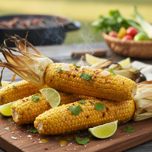 Zesty Grilled Corn on the Cob in Husk recipe