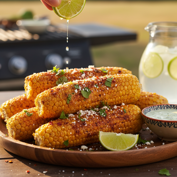 Zesty Grilled Corn on the Cob with Chili Lime Infusion recipe