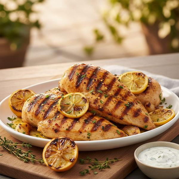 Zesty Grilled Lemon Garlic Chicken recipe