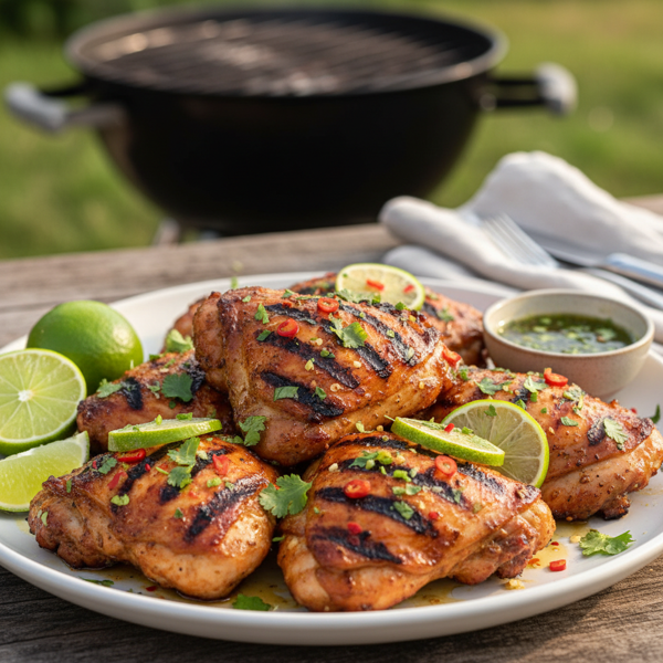 Zesty Grilled Lime Chicken Thighs recipe