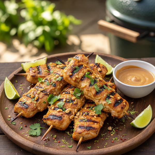 Zesty Grilled Peanut Chicken recipe