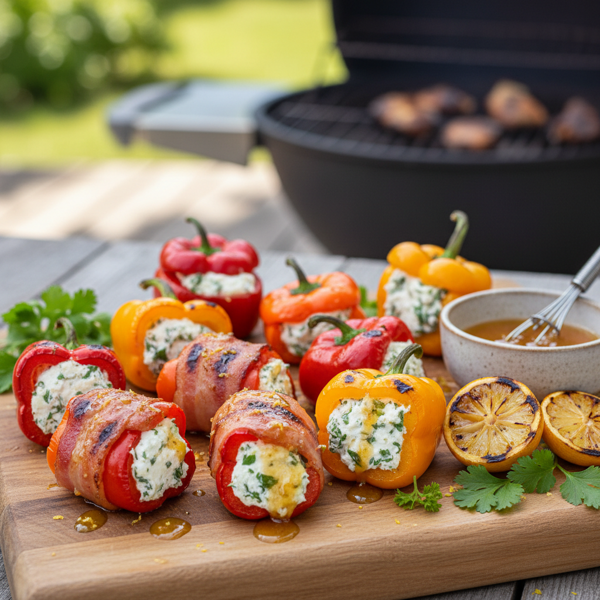 Zesty Grilled Sweet Pepper Poppers recipe