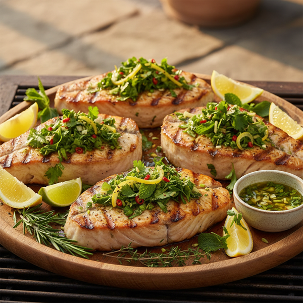Zesty Grilled Swordfish Steaks recipe