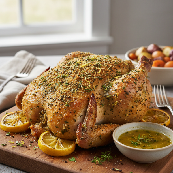 Zesty Herb-Crusted Baked Chicken recipe