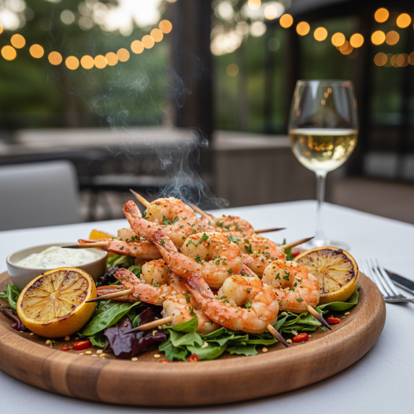 Zesty Herb-Grilled Shrimp with Garlic recipe