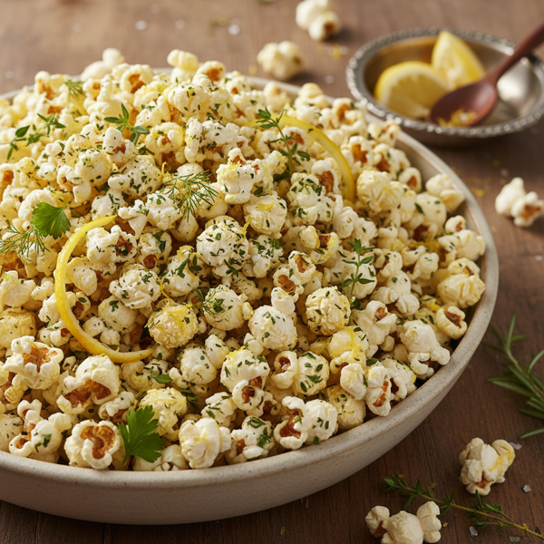 Zesty Herb-Infused Popcorn recipe