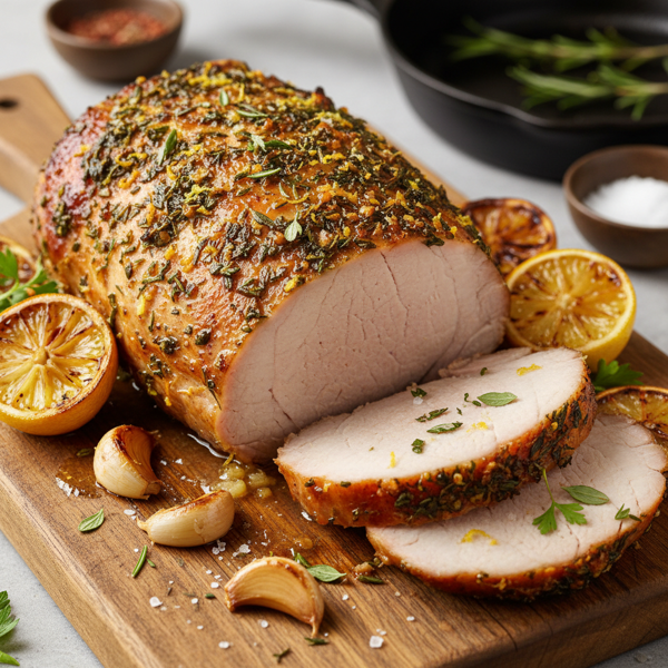 Zesty Herb-Infused Pork Loin Roast recipe