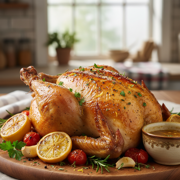 Zesty Herb-Infused Roast Chicken recipe