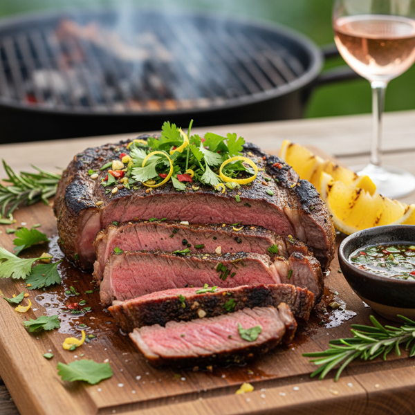 Zesty Herb-Marinated Grilled Sirloin recipe