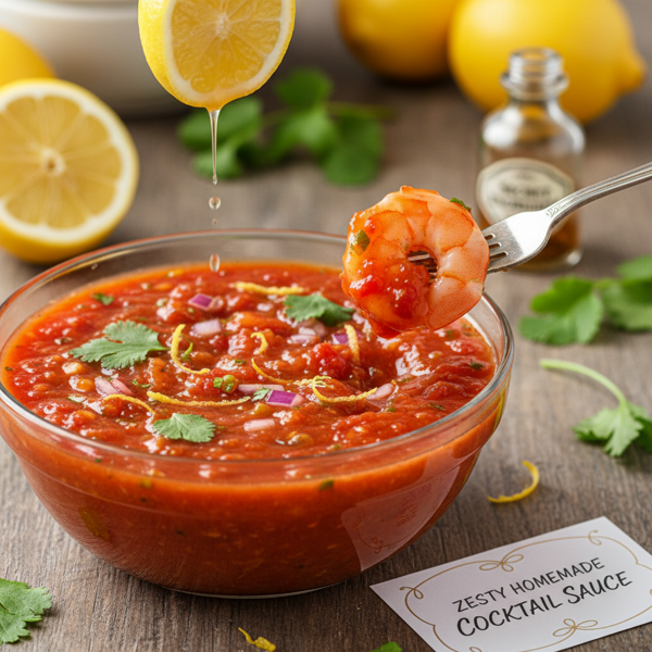 Zesty Homemade Cocktail Sauce recipe