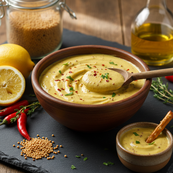 Zesty Homemade Hot Mustard Sauce recipe
