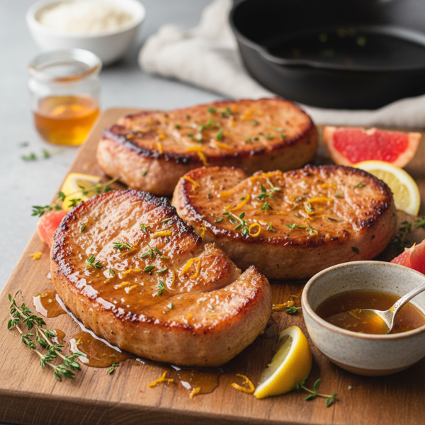 Zesty Honey-Glazed Ham Steaks recipe