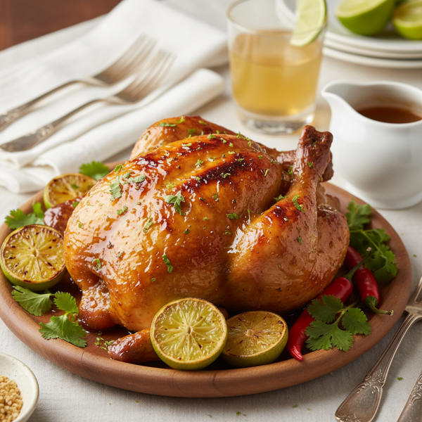 Zesty Honey-Lime Tequila Chicken recipe