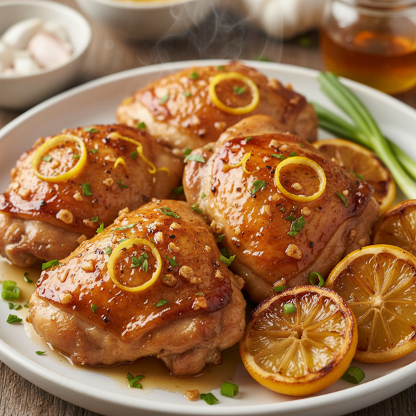 Zesty Honey Garlic Chicken Thighs recipe