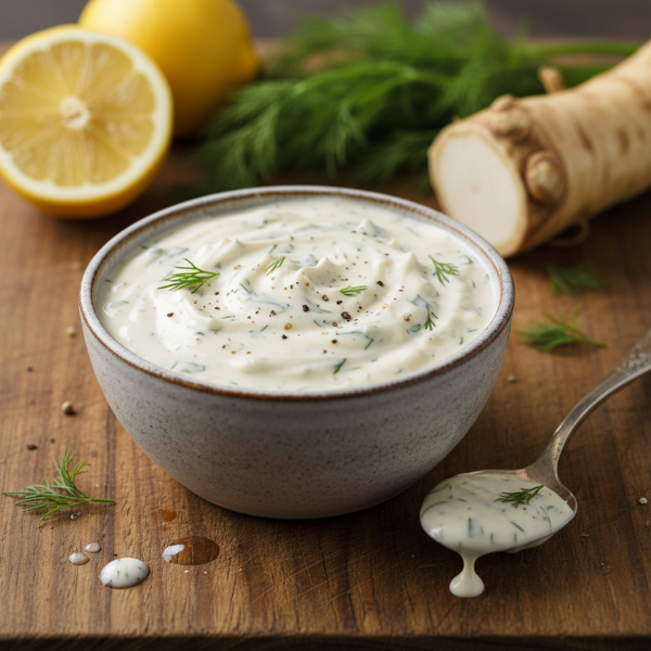 Zesty Horseradish Dill Sauce recipe