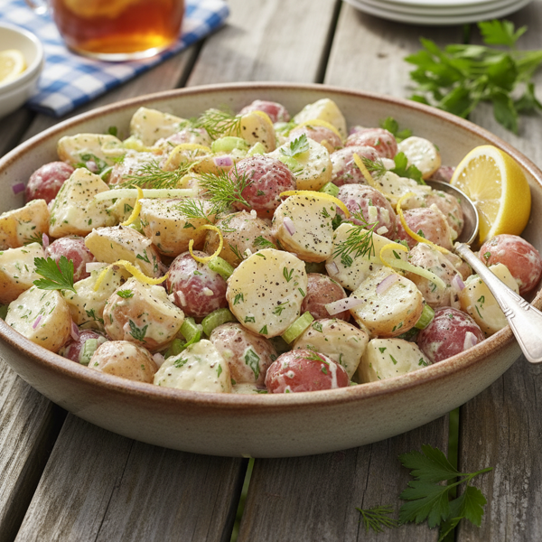 Zesty Horseradish Potato Salad recipe