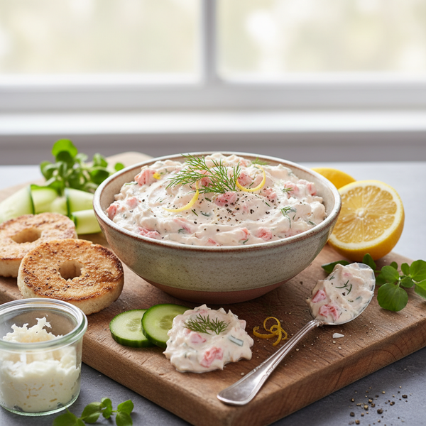 Zesty Horseradish Salmon Spread recipe