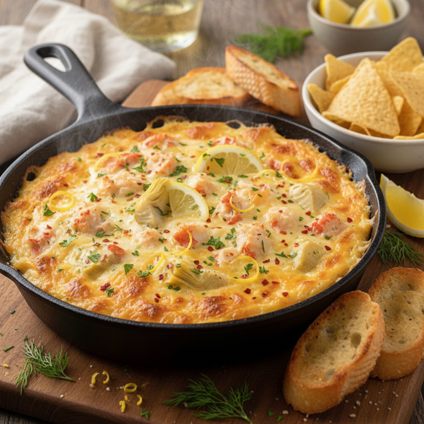 Zesty Hot Crab & Artichoke Delight recipe