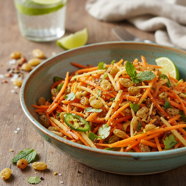 Zesty Indian Carrot and Sultana Salad recipe