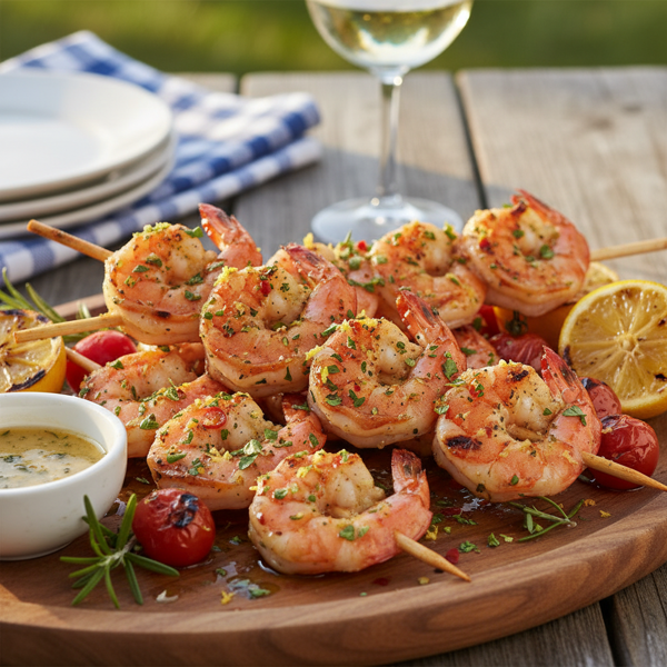 Zesty Italian Grilled Shrimp Skewers recipe