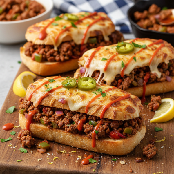 Zesty Italian Open-Faced Joes recipe