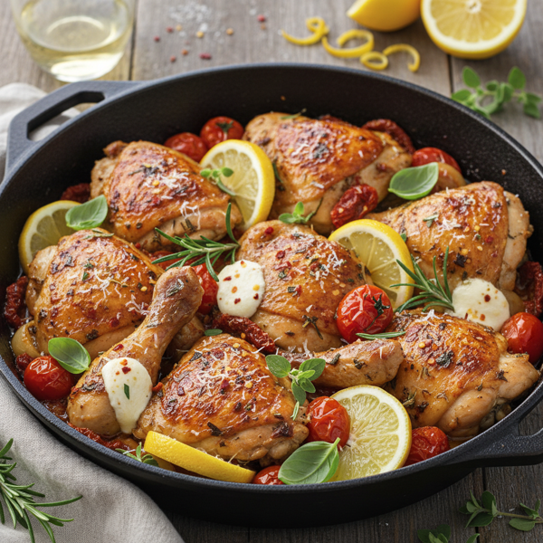 Zesty Italian Skillet Chicken recipe