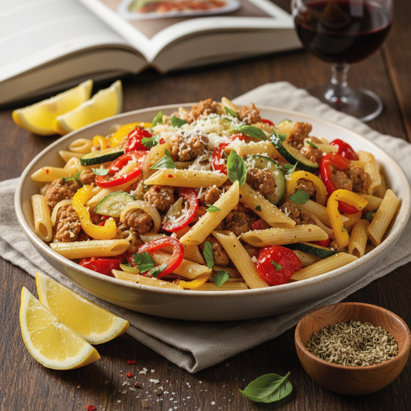 Zesty Italian Turkey Stir-Fry with Penne recipe