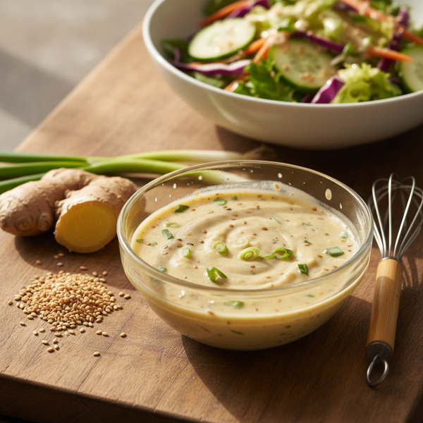 Zesty Japanese Ginger-Sesame Salad Dressing recipe