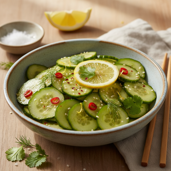 Zesty Japanese Pickled Cucumbers recipe