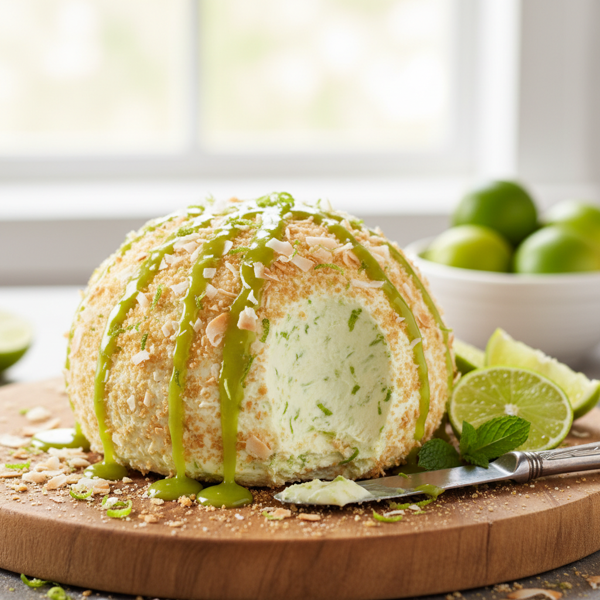 Zesty Key Lime Cheesecake Ball recipe