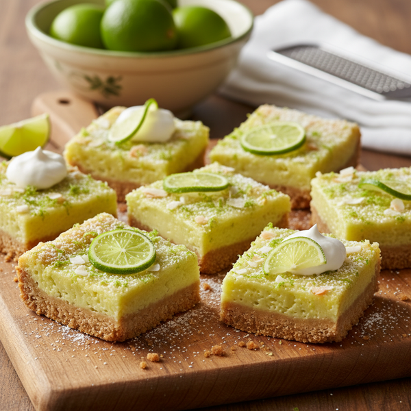 Zesty Key Lime Dessert Bars recipe