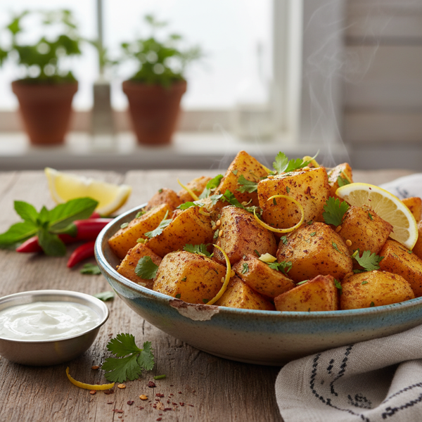 Zesty Lebanese Spiced Potatoes recipe