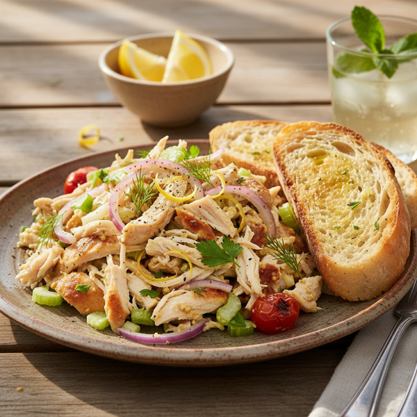 Zesty Leftover Chicken Salad Delight recipe