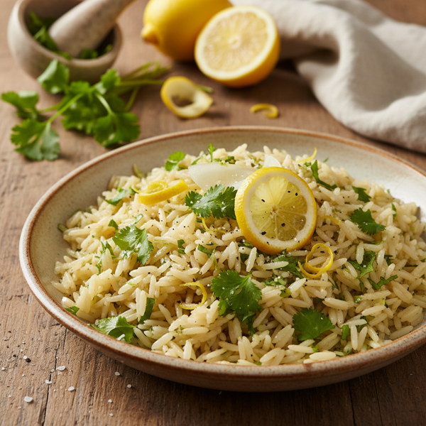 Zesty Lemon-Cilantro Infused Rice recipe