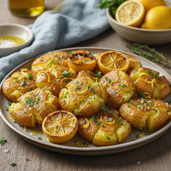 Zesty Lemon-Infused Crushed Potatoes recipe