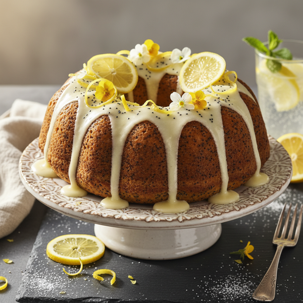 Zesty Lemon-Poppy Seed Delight Cake recipe